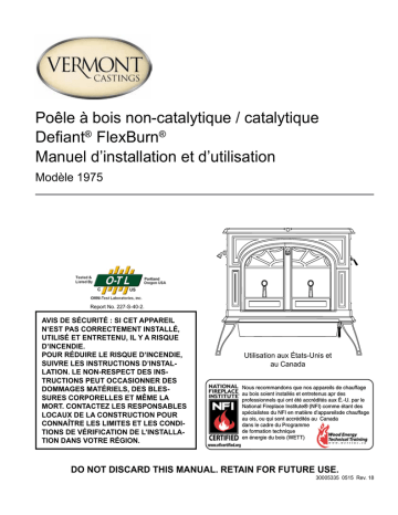 Vermont Castings Defiant FlexBurn Manuel utilisateur | Fixfr