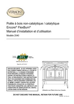 Vermont Castings Encore FlexBurn Manuel utilisateur