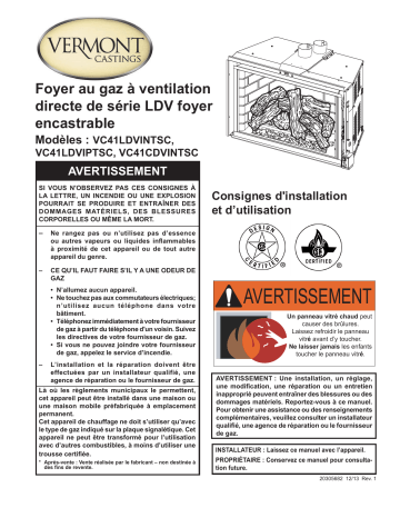 Vermont Castings Victory VC41LDVI Manuel utilisateur | Fixfr