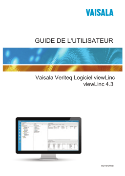 Vaisala viewLinc 4.3 Manuel utilisateur