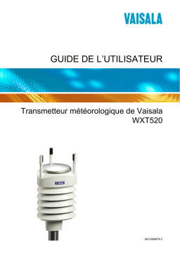 Vaisala WXT520 Manuel utilisateur