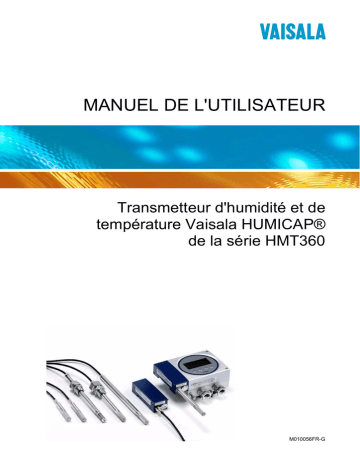 Vaisala HMT360 Manuel utilisateur | Fixfr