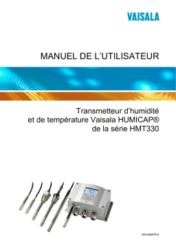 Vaisala HMT330 Manuel utilisateur