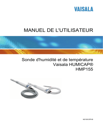 Vaisala HMP155 Manuel utilisateur | Fixfr