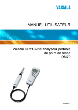 Vaisala DM70 Manuel utilisateur