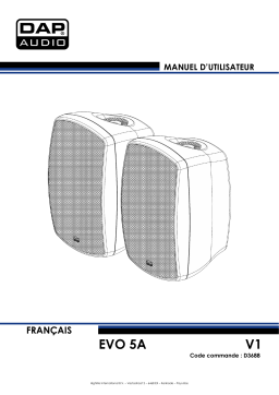 DAP Audio D3688 EVO 5A Manuel utilisateur