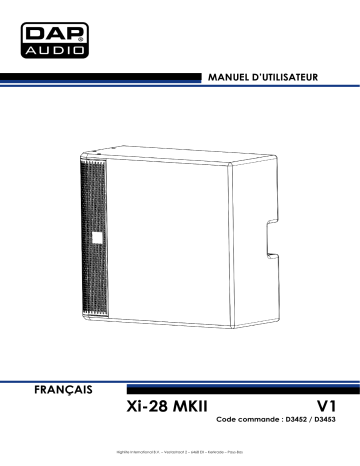 DAP Audio D3453 Xi-28 MKII Manuel utilisateur | Fixfr