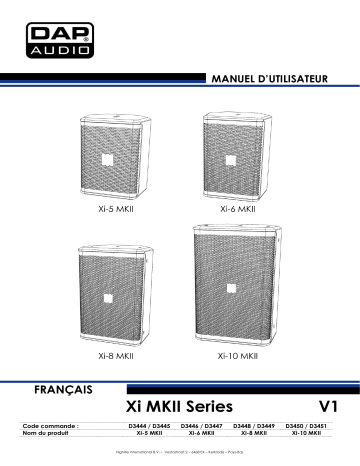 DAP Audio D3451 Xi-10 MKII Manuel utilisateur | Fixfr