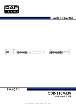 DAP Audio D1259 CDR-110 MKIV Manuel utilisateur