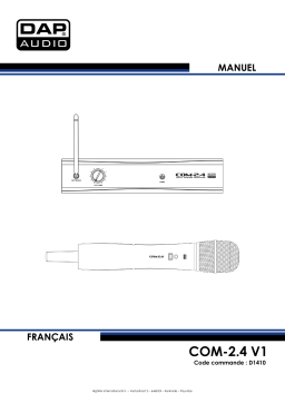 DAP Audio D1410 COM-2.4 Manuel utilisateur