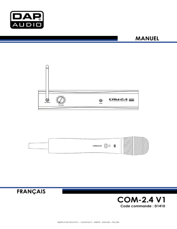 DAP Audio D1410 COM-2.4 Manuel utilisateur | Fixfr
