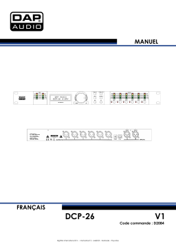 DAP Audio D2084 DCP-26 MKII Manuel utilisateur