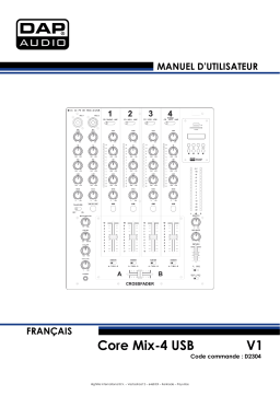 DAP Audio D2304 CORE MIX-4 USB Manuel utilisateur