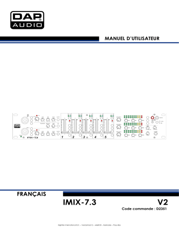 DAP Audio D2351 IMIX-7.3 Manuel utilisateur | Fixfr