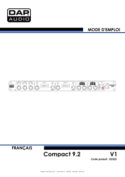 DAP Audio D2322 Compact 9.2 Manuel utilisateur