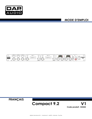 DAP Audio D2322 Compact 9.2 Manuel utilisateur | Fixfr