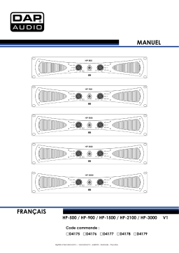 DAP Audio D4179 HP-3000 Manuel utilisateur