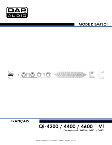 DAP Audio D4532 Qi-4600 Manuel utilisateur | Fixfr