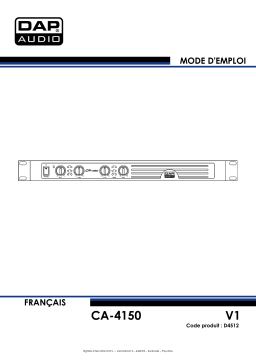 DAP Audio D4512 CA-4150 Manuel utilisateur