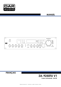 DAP Audio D6154 ZA-9250TU Manuel utilisateur