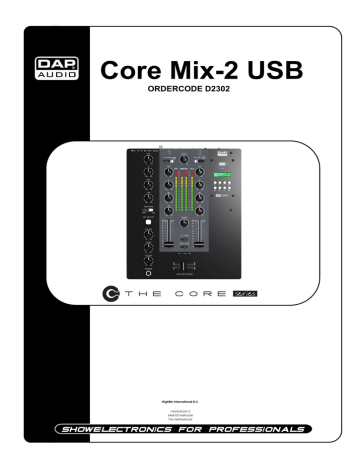 DAP Audio D2302 CORE MIX-2 USB Manuel utilisateur | Fixfr