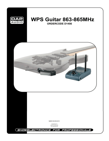 DAP Audio D1456 WPS Guitar Manuel utilisateur | Fixfr