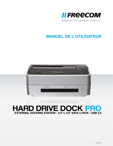 Freecom Hard Drive mDock Pro Manuel utilisateur | Fixfr