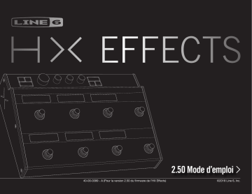 Line 6 HX Effects Manuel utilisateur | Fixfr