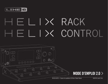 Helix Control | Line 6 Helix Rack Manuel utilisateur | Fixfr