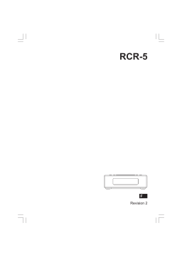 Sangean RCR-5 Manuel utilisateur