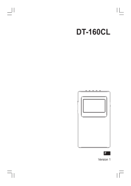 Sangean DT-160CL Manuel utilisateur