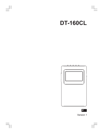 Sangean DT-160CL Manuel utilisateur | Fixfr