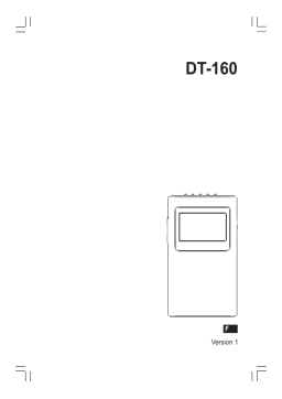 Sangean DT-160 Manuel utilisateur