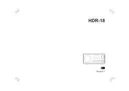 Sangean HDR-18 Manuel utilisateur