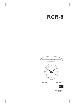 Sangean RCR-9 Manuel utilisateur