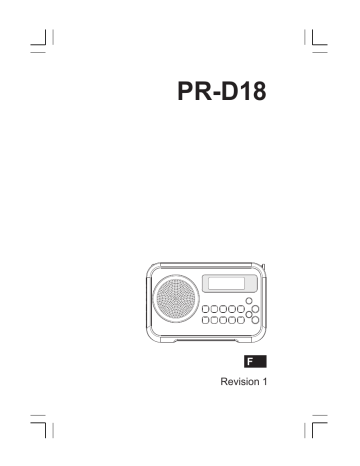 Sangean PR-D18 Manuel utilisateur | Fixfr