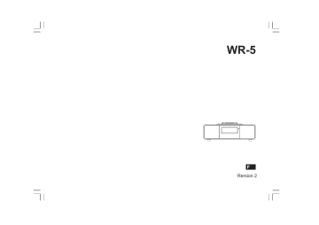 Sangean WR-5 Manuel utilisateur | Fixfr