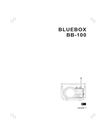 Sangean BLUEBOX (BB-100) Manuel utilisateur | Fixfr