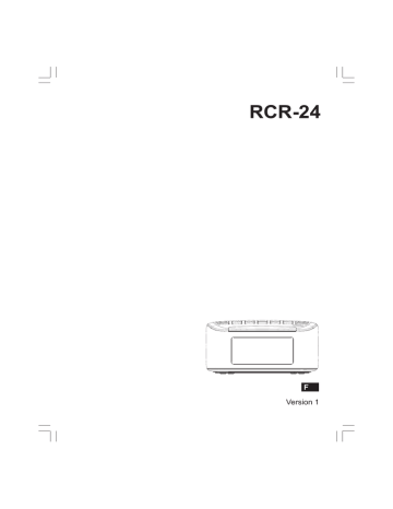Sangean RCR-24 Manuel utilisateur | Fixfr