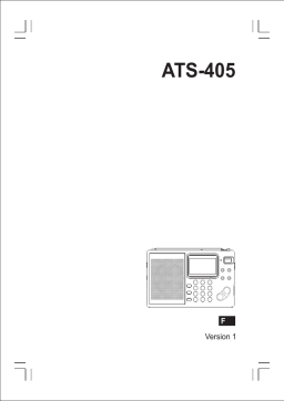 Sangean ATS-405 Manuel utilisateur