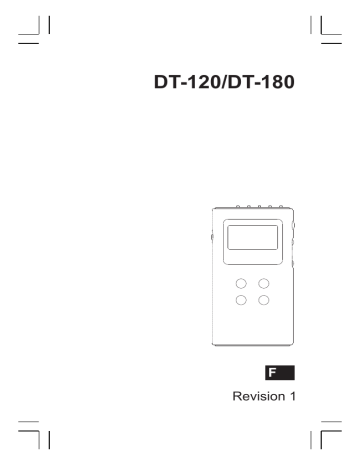 DT-120 | Sangean DT-180 Manuel utilisateur | Fixfr