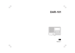 Sangean DAR-101 Manuel utilisateur