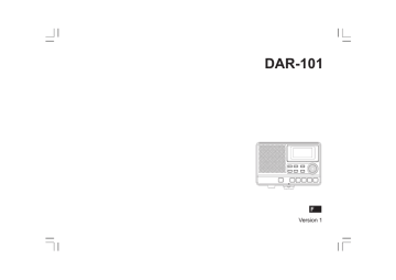 Sangean DAR-101 Manuel utilisateur | Fixfr