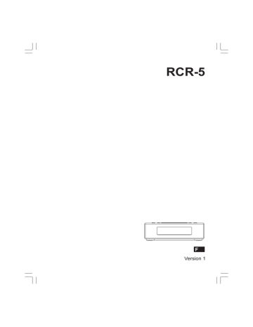 Sangean RCR-5 Manuel utilisateur | Fixfr