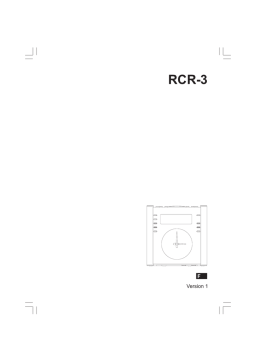 Sangean RCR-3 Manuel utilisateur