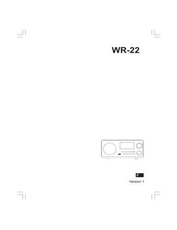 Sangean WR-22 Manuel utilisateur | Fixfr