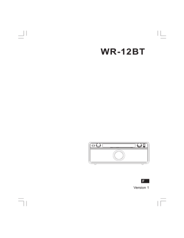 Sangean WR-12BT Manuel utilisateur | Fixfr