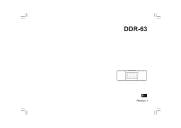 Sangean DDR-63 Manuel utilisateur