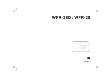 Sangean WFR-28 Manuel utilisateur | Fixfr