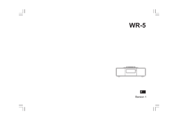 Sangean WR-5 Manuel utilisateur | Fixfr